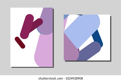 Light Blue, Redvector template for landing pages. Modern abstract design concept with colorful gradient. Pattern can be used as a template for calendars.
