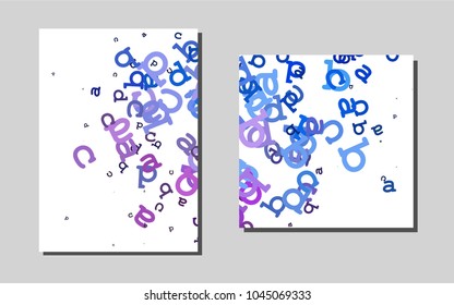 Light Blue, Redvector template for landing pages. Modern abstract design concept with colorful gradient. Pattern for ads, leaflets, labels of your business.
