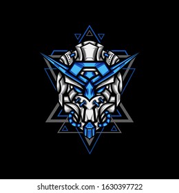 Light Blue Robot Army for merchandise, apparel