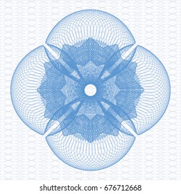 Light blue rosette
