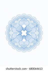 Light blue rosette
