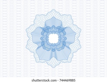 Light blue rosette