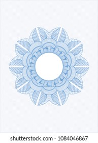  Light blue rosette (money style emblem)