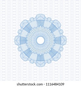 Light blue rosette (money style emblem)