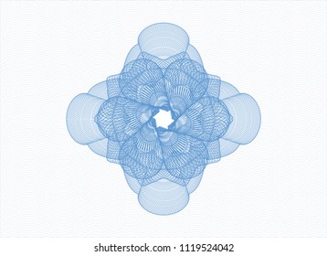 Light blue rosette (money style emblem)