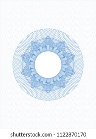 Light blue rosette (money style emblem)