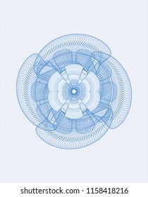 Light blue rosette (money style emblem)