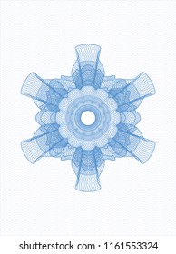 Light blue rosette (money style emblem)