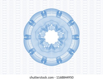 Light blue rosette (money style emblem)