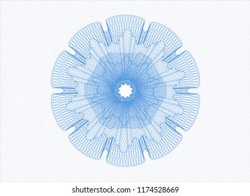 Light blue rosette (money style emblem)