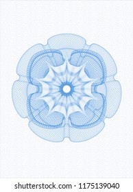 Light blue rosette (money style emblem)