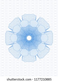 Light blue rosette (money style emblem)