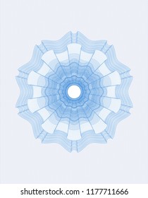Light blue rosette (money style emblem)
