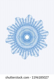 Light blue rosette (money style emblem)