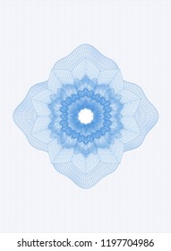 Light blue rosette (money style emblem)