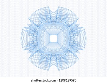Light blue rosette (money style emblem)