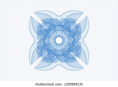 Light blue rosette (money style emblem)