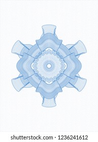 Light blue rosette (money style emblem)