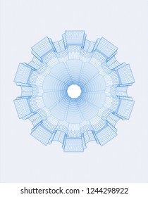 Light blue rosette (money style emblem)