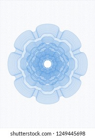 Light blue rosette (money style emblem)