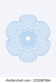 Light blue rosette (money style emblem)