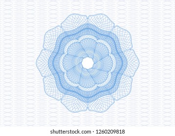 Light blue rosette (money style emblem)