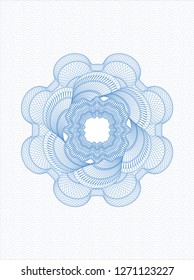 Light blue rosette (money style emblem)