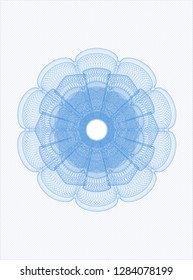 Light blue rosette (money style emblem)