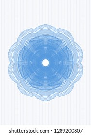 Light blue rosette (money style emblem)