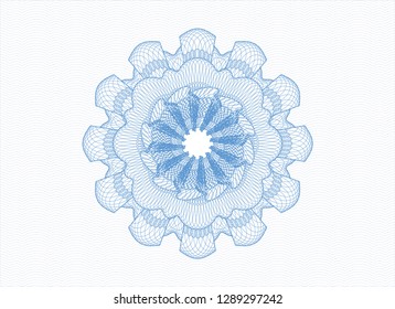 Light blue rosette (money style emblem)