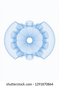 Light blue rosette (money style emblem)