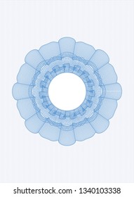 Light blue rosette (money style emblem)