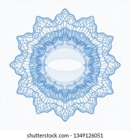 Light blue rosette (money style emblem)