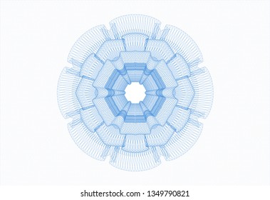 Light blue rosette (money style emblem)