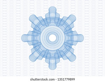 Light blue rosette (money style emblem)