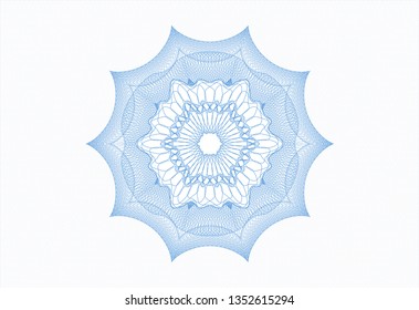 Light blue rosette (money style emblem)
