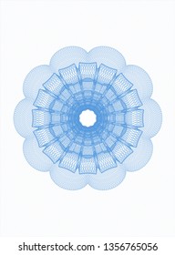 Light blue rosette (money style emblem)
