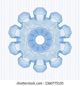 Light blue rosette (money style emblem)