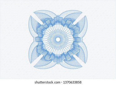 Light blue rosette (money style emblem)