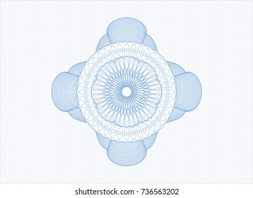 Light blue rosette (money style emblem)