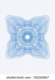 Light blue rosette (money style emblem)