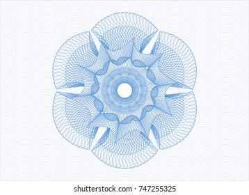 Light blue rosette (money style emblem)