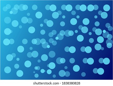 Light blue round cyrcle, Blue vector background with spots. Glitter abstract illustration with blurred drops of rain. Pattern for futuristic ad, booklets.