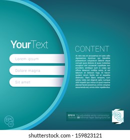 Light blue  rounded composition edition of a scalable futuristic minimal vector software 3d navigation layout design simple menu for print, for web, or for mobile application for universal use 