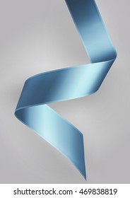Light blue satin ribbon