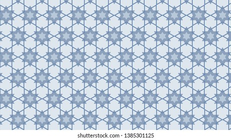 Light Blue Seamless Stars Pattern