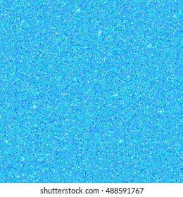 Light blue shimmer background imitation glaucous dust with shiny golden and Bondi-blue grains. Glittering sequins club screen. Abstract  glitter pattern. Template design of round particles. Confetti.