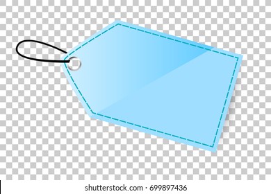 Marca em branco brilhante azul clara no plano de fundo do efeito transparente