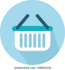 Light blue shopping basket