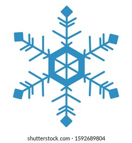 Light blue simple illustration of snowflakes